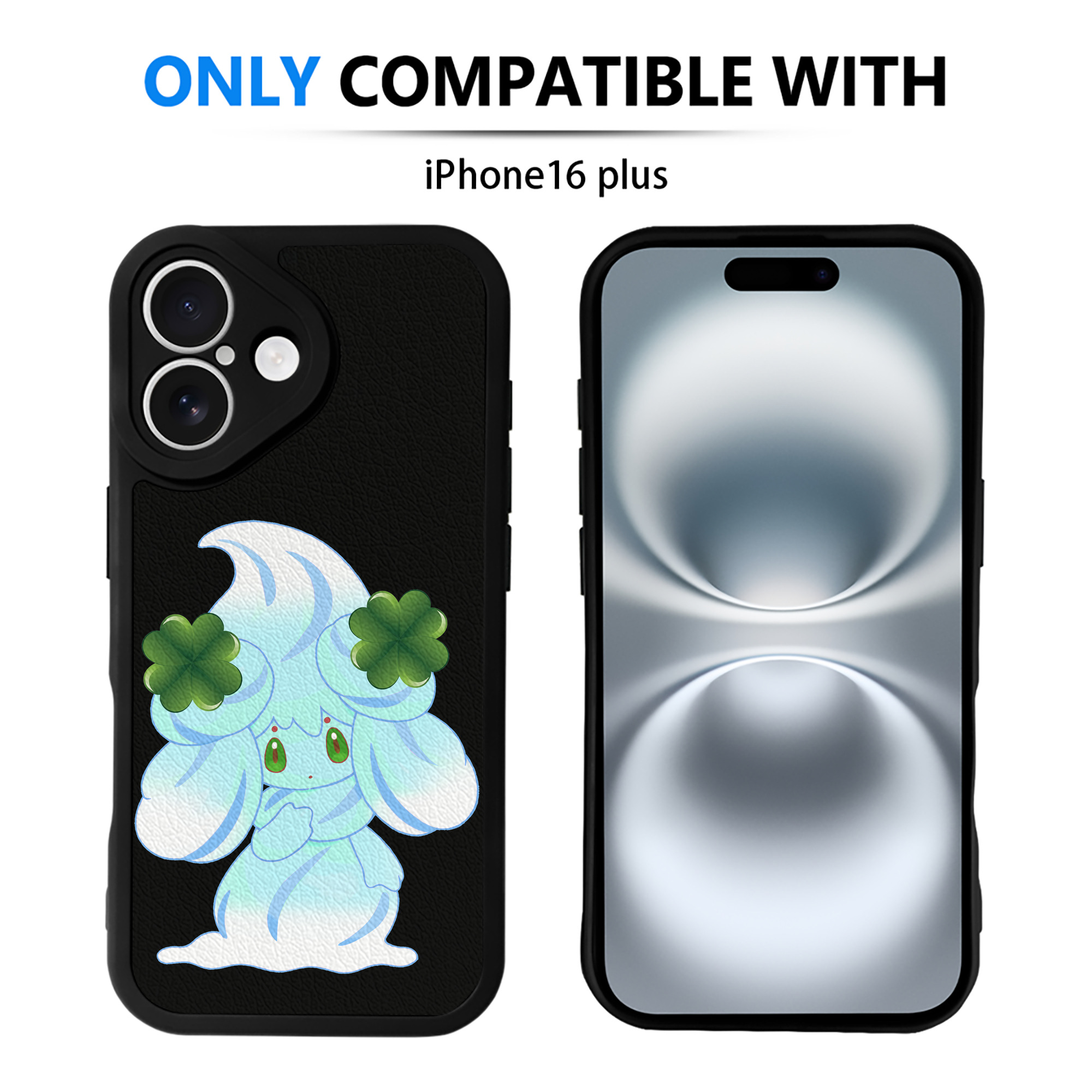 （画像用） ポケットモンスター Pokémon 【iPhone 16シリーズ対応】シリコンスマホケース（レザー調） 材質：シリコン